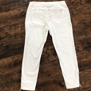WHBM WHITE CROP JEANS
